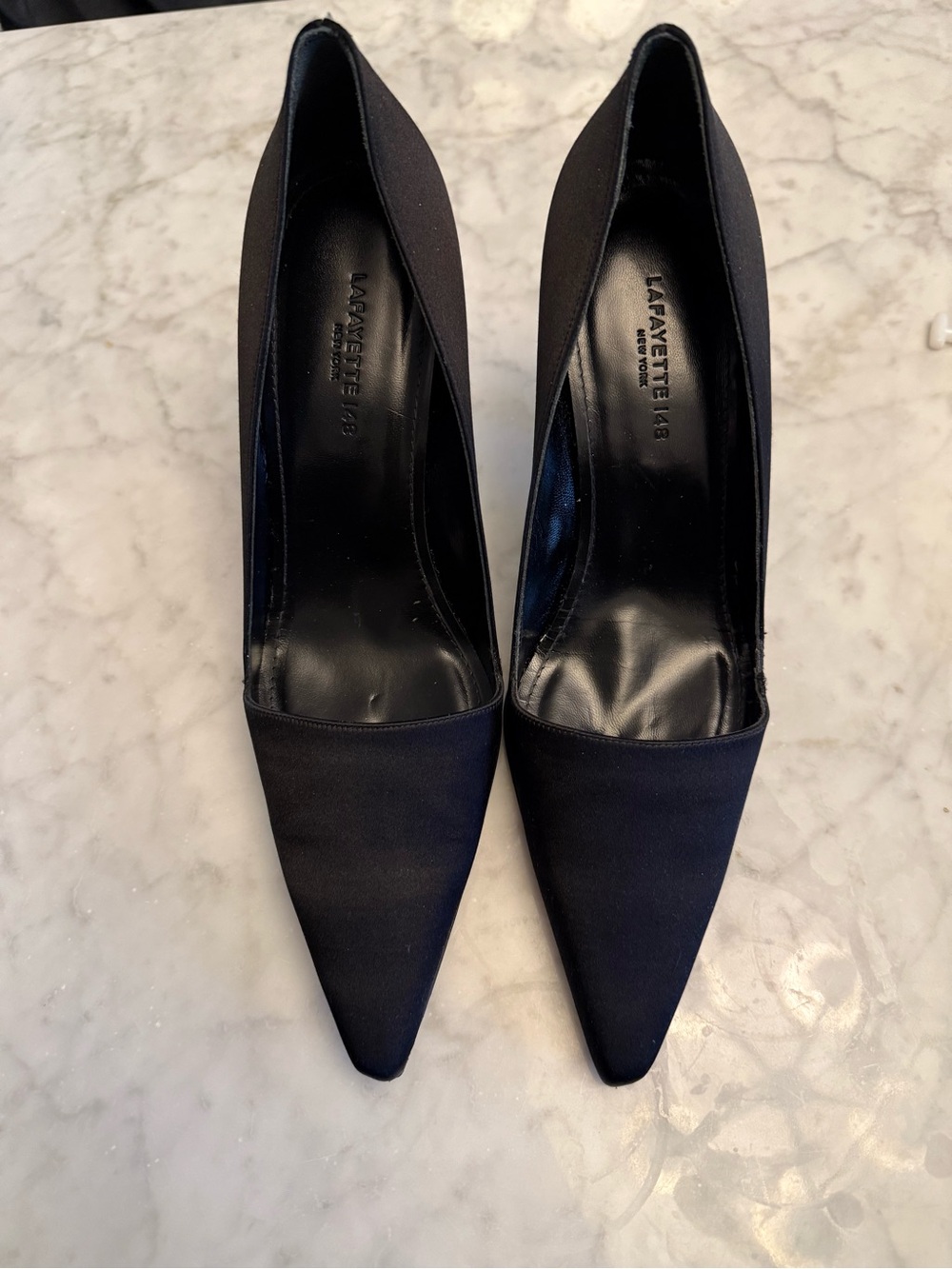 NEW Lafayette 148 New York Black Pointed Toe Pumps